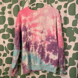 Ariana Grande God Is A Woman Tie Dye Crewneck Sweatshirt Sweater Medium